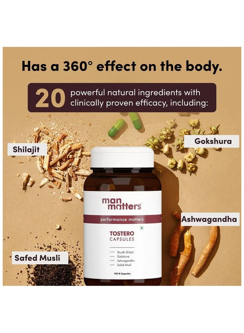 Man Matters Shilajit + Ashwagandha Capsules for Men